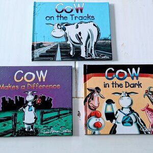 VTG Lot of 3 Cow Adventure Series Todd Aaron Smith HC 1st Ed Children's Book
